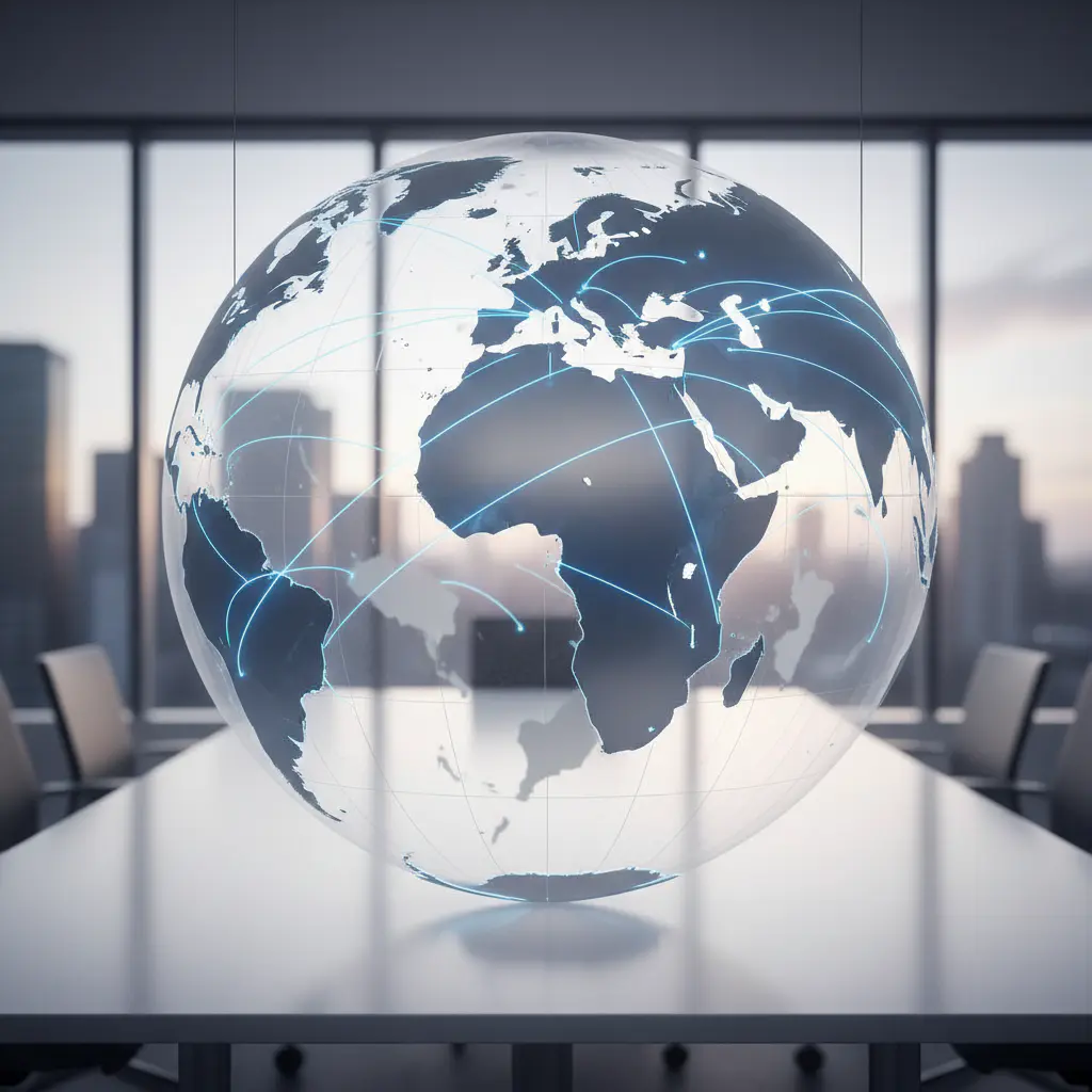 Global logistics network visualization